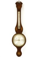 Lot 395 - A mid-19th century mahogany barometer