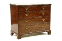 Lot 634 - A George III mahogany bachelor's chest