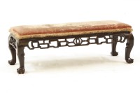 Lot 667 - An Anglo Chinese rosewood stool