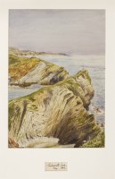 Lot 328 - Eliza Riley Sandys (early 19th century)
FOURTEEN VIEWS OF DORSET:
FROM ST ALBAN'S HEAD;
WIMBORNE;
WIMBORNE MINSTER;
WORTH MALTRAVERS;
LULWORTH COVE;
STAPLE-CROSS;
four views of CHRISTCHURCH;
two views