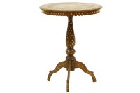 Lot 656 - An Anglo Indian hardwood tripod table