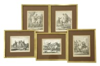 Lot 411 - A set of nine engravings after George Philip Rudenas