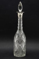 Lot 316 - A silver mounted decanter
