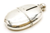 Lot 102 - An Edwardian silver hip flask