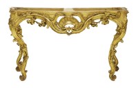 Lot 493 - A French giltwood console table