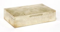 Lot 302 - A silver and cedar-lined cigar box