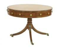 Lot 568 - A George III mahogany drum table