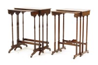 Lot 524 - A nest of two rosewood tables