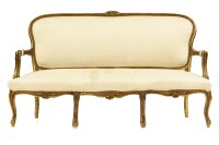 Lot 548 - A Louis XVI style sofa