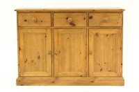 Lot 592 - A modern pine dresser base