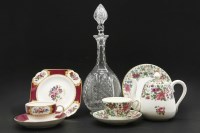 Lot 266A - Two boxes with glass and china items