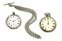 Lot 32 - A silver open faced pocket watch