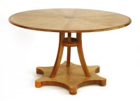 Lot 296 - A contemporary walnut and cherry centre table