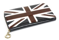 Lot 1261 - An Aspinal of London leather patent 'Union Jack' wallet