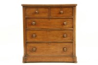 Lot 496 - A Victorian mahogany chest of drawers