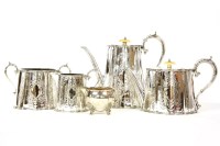 Lot 147 - A Victorian silver plated four piece tea set