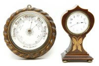 Lot 353 - An oak cased barometer