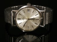 Lot 451 - A gentlemen's stainless steel Omega Seamaster Genève mechanical strap watch
