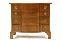 Lot 573 - A mahogany four-drawer chest