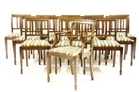 Lot 668 - Twelve George III style mahogany chairs