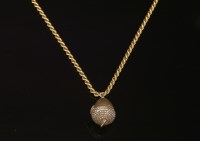 Lot 102 - A Victorian gold rope chain
