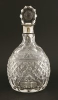 Lot 144 - A large silver decanter