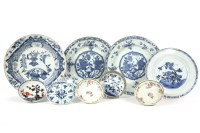 Lot 160 - Chinese ceramics: four plates and five saucers