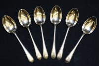 Lot 99A - A set of six silver teaspoons by Walker & Hall