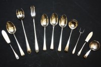 Lot 96A - A small collection of silver flatware