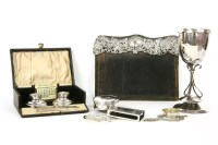 Lot 70 - Silver items to include: cup