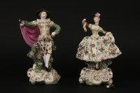 Lot 168 - A pair of Derby 'patch' figures