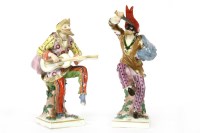 Lot 126 - A pair of 19th century continental porcelain figures