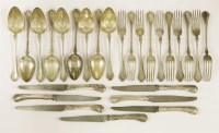 Lot 94 - French silver-plated flatware