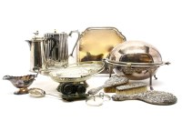 Lot 108 - A collection of silver plated items