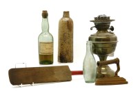 Lot 228 - Various metal and wooden items