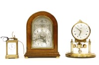 Lot 132 - A Le Roy Et Fils miniature brass carriage clock