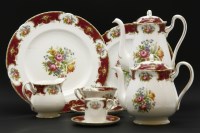 Lot 225 - A Shelley 'Duchess' pattern dinner service