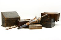 Lot 232 - A collection of Victorian boxes