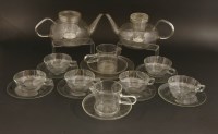 Lot 309 - A German Bauhaus glass tea service