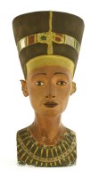 Lot 313 - A plaster bust of Nefertiti