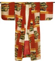 Lot 235 - Two vintage silk kimono's