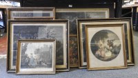 Lot 193A - A large collection of Victorian prints and etching/engravings