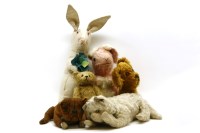 Lot 207 - A collection of vintage stuffed toys