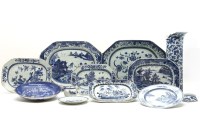 Lot 180 - A collection of 19th century Oriental blue and white china