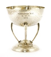Lot 120 - A silver-plated trophy