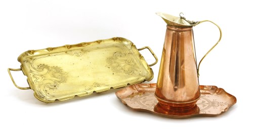 Lot 55 - W A S Benson copper-lined jug