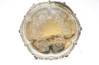 Lot 234 - A Victorian silver tray