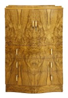 Lot 358 - An Art Deco walnut cabinet