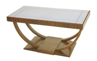 Lot 360 - An Art Deco walnut coffee table