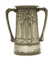Lot 71 - A Liberty & Co. Tudric pewter twin-handled vase